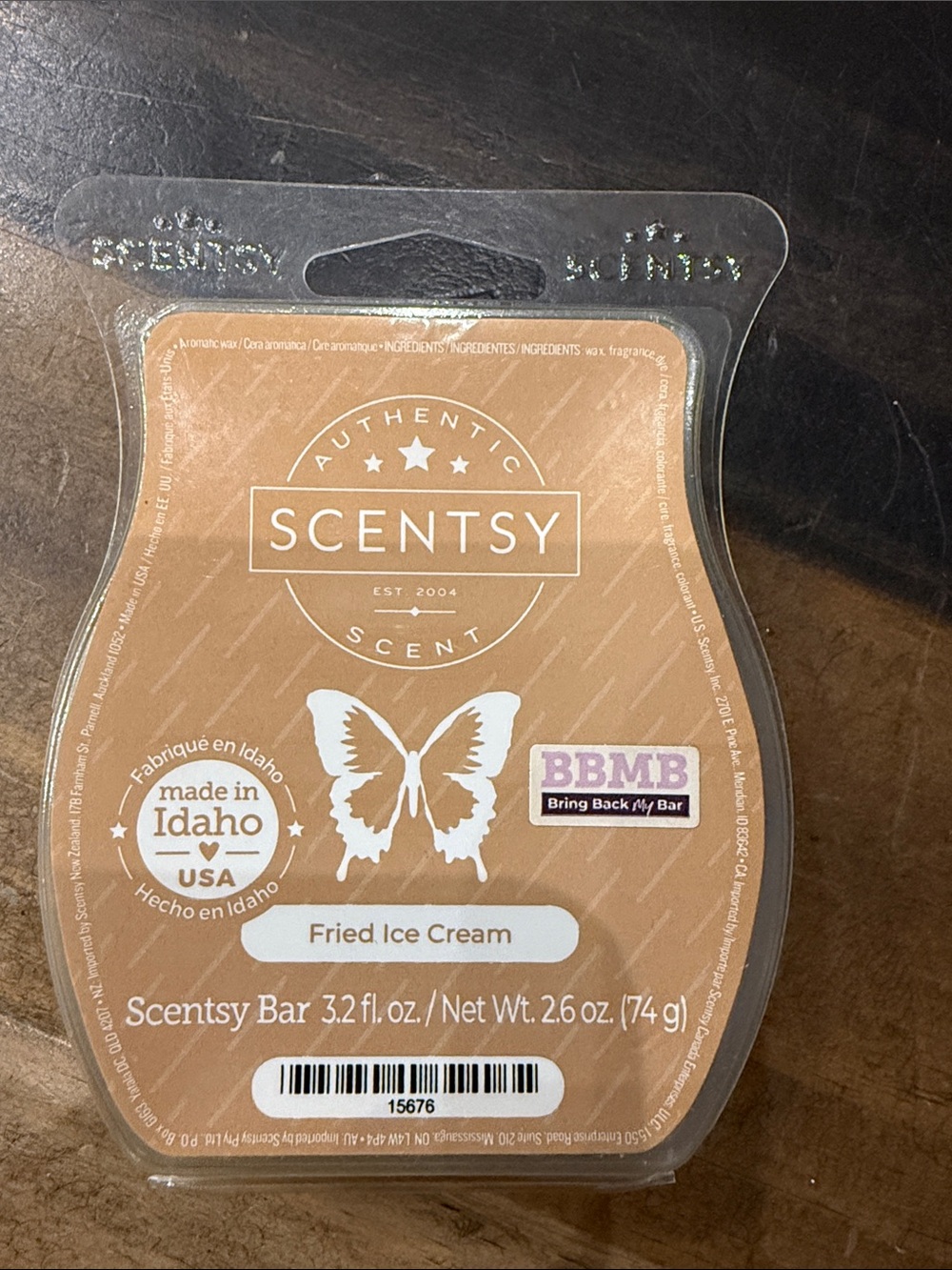 Scentsy Fried Ice Cream Wax Bar - Light Brown